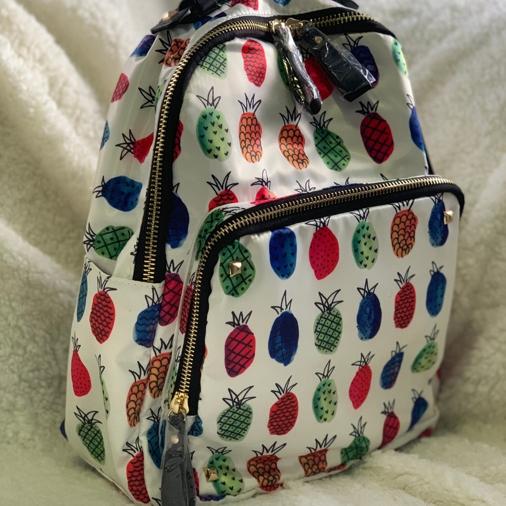MMS Design Studio Multi-Colored Pineapple Backpack - Picture 2 of 4